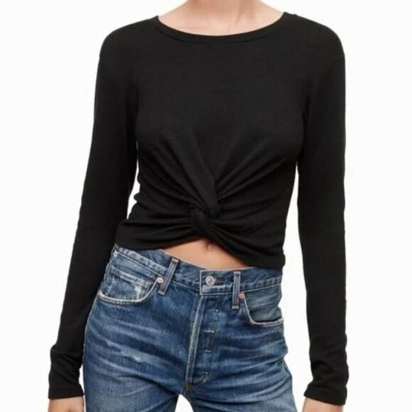 Aritzia Wilfred Women's Ortiz Long Sleeve Shirt - Size Small - Picture 1 of 6